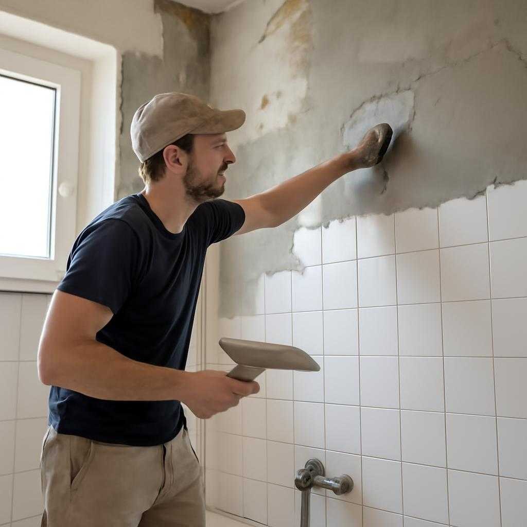 ремонт стен ванной