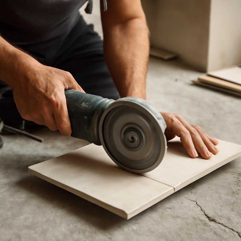 рез плитки болгаркой