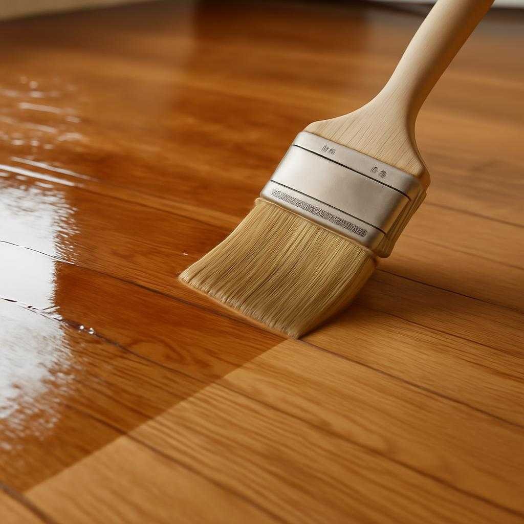 слои лака на паркет