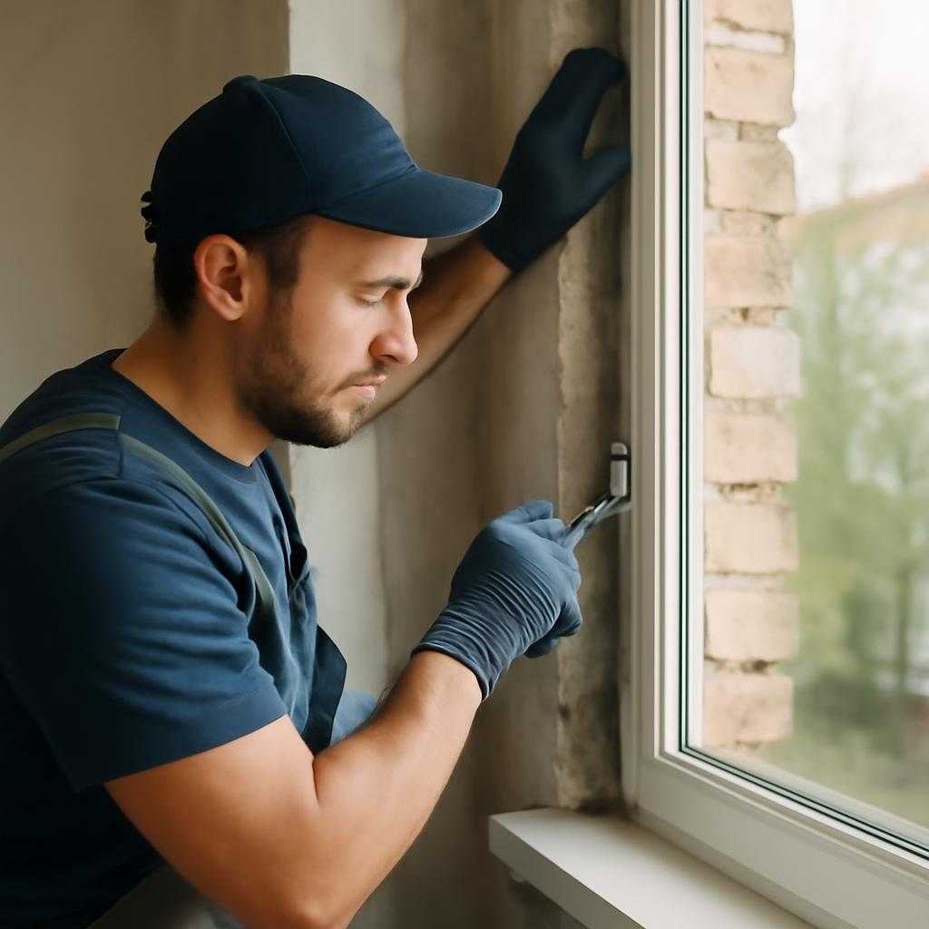 установка пластикового окна